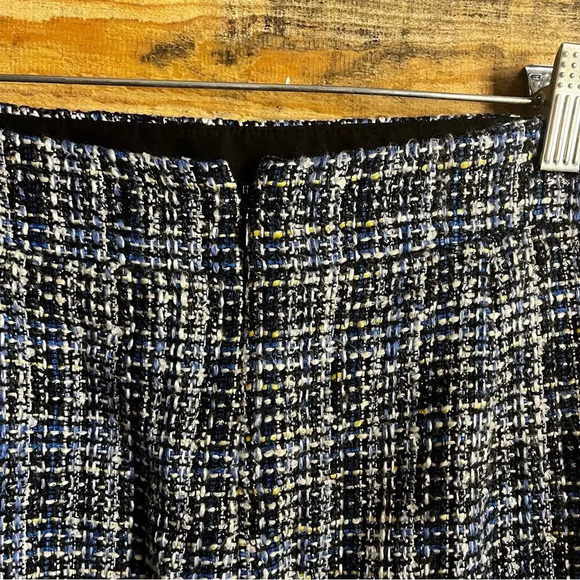 J. Crew Blue Tweed Skirt Size 0 - Picture 8 of 11